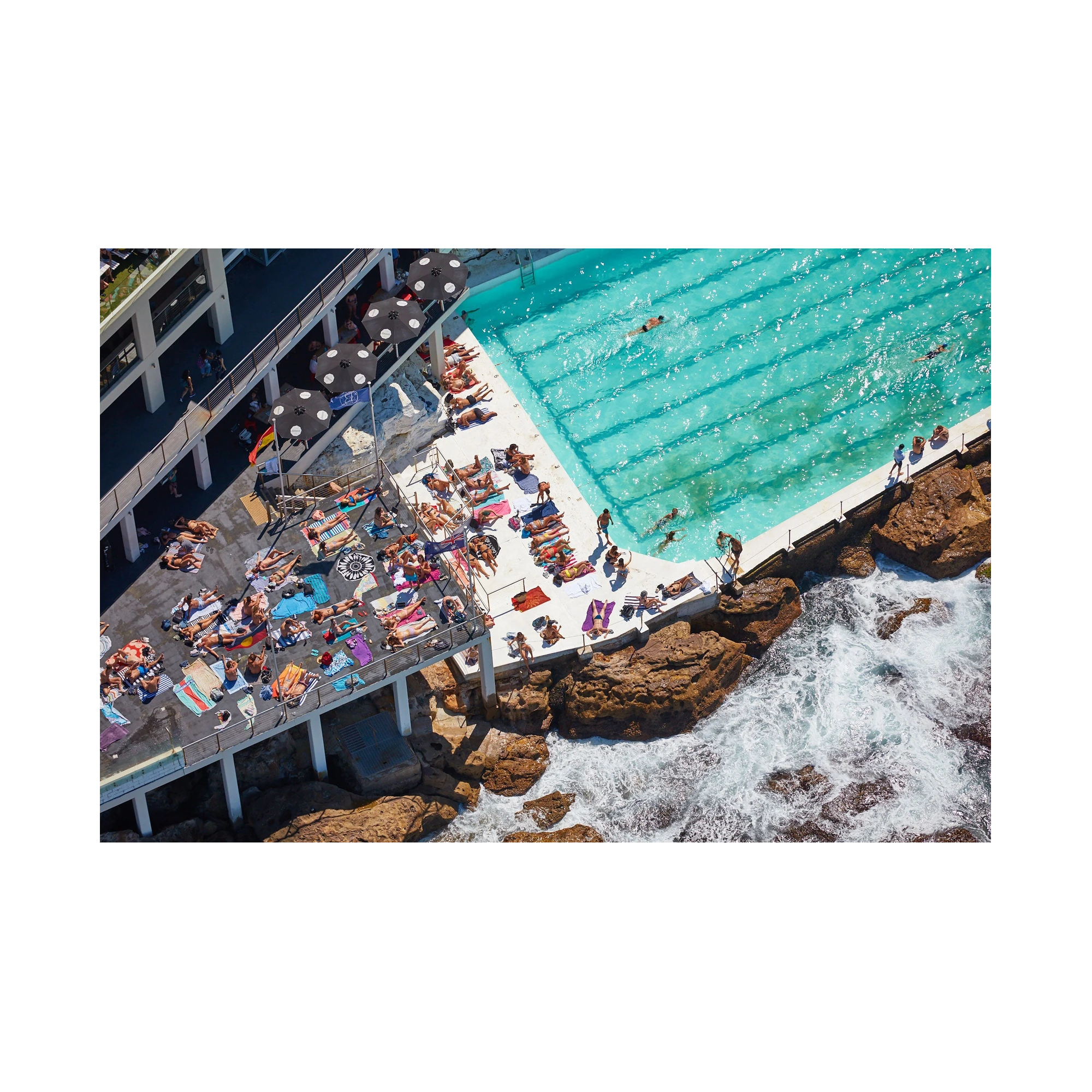 Icebergs Sunbathers, Horizontal Print, print only