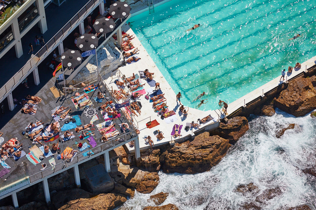 Icebergs Sunbathers, Horizontal Print - source print