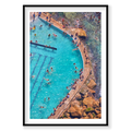 Bronte Baths, Vertical Print, black Victorian Ash frame