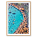 Bronte Baths, Vertical Print, natural Victorian Ash frame