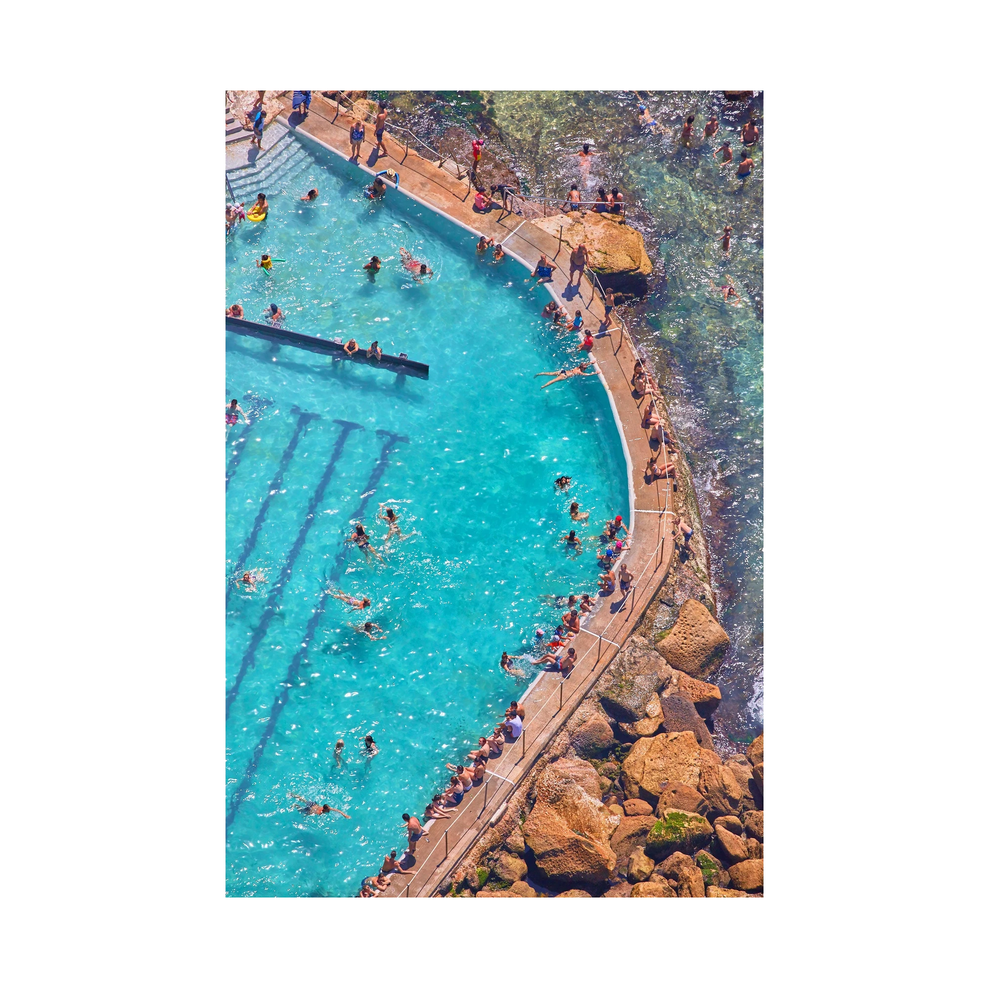 Bronte Baths, Vertical Print, print only