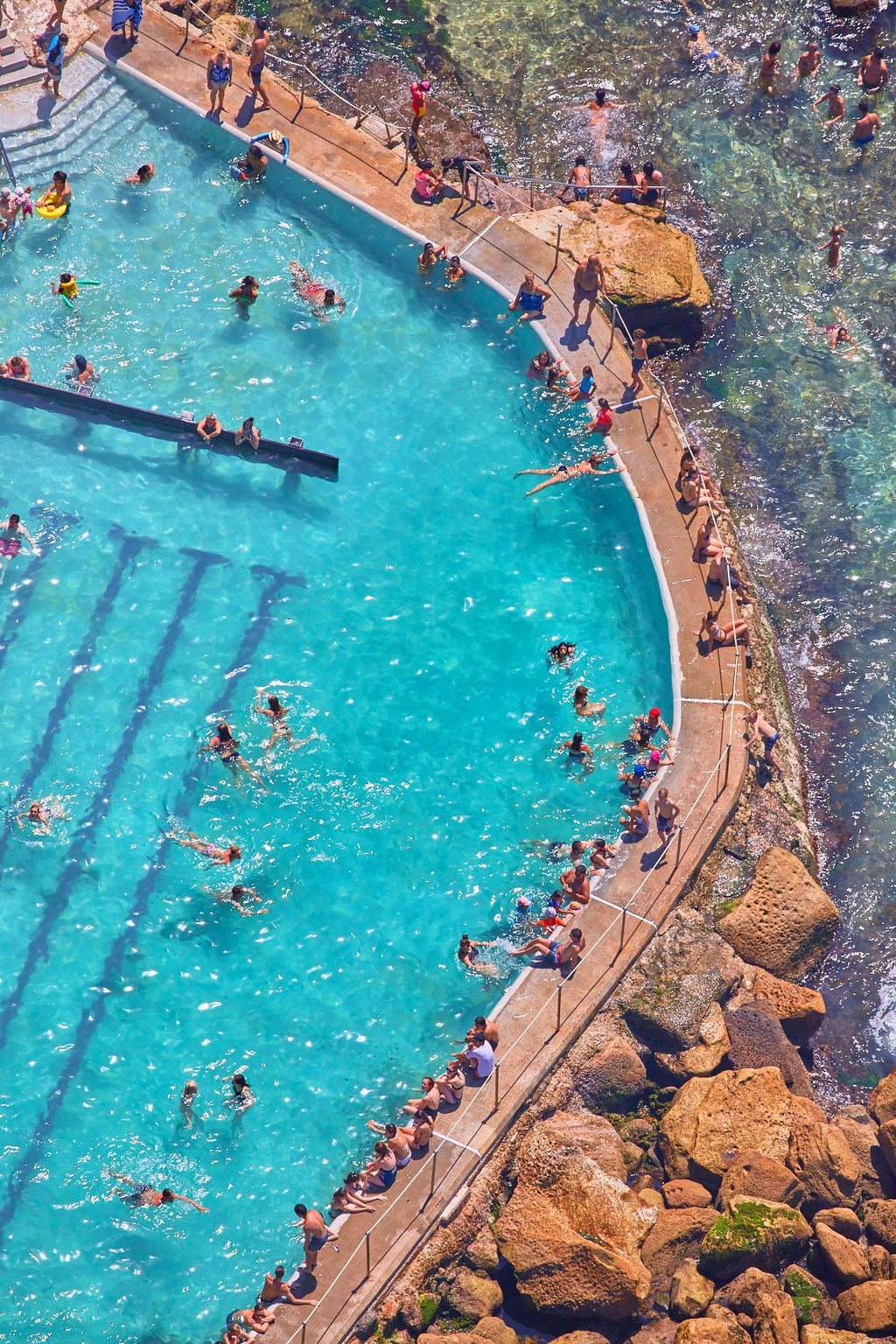 Bronte Baths, Vertical Print - source print