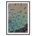 Bronte Beach, Vertical Print, black Victorian Ash frame