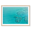 Catseye Beach, Hamilton Island, Horizontal Print, natural Victorian Ash frame