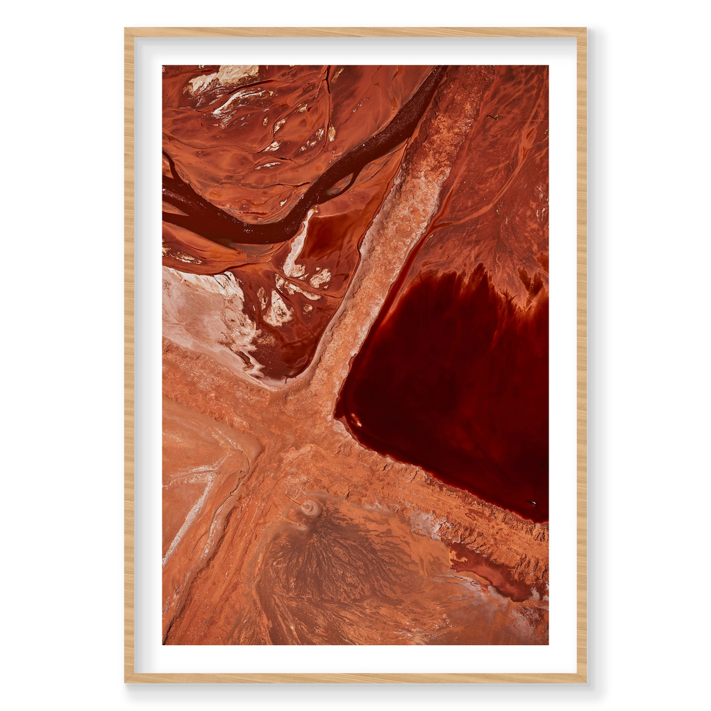 Caustic, Western Australia, Vertical Print, natural Victorian Ash frame