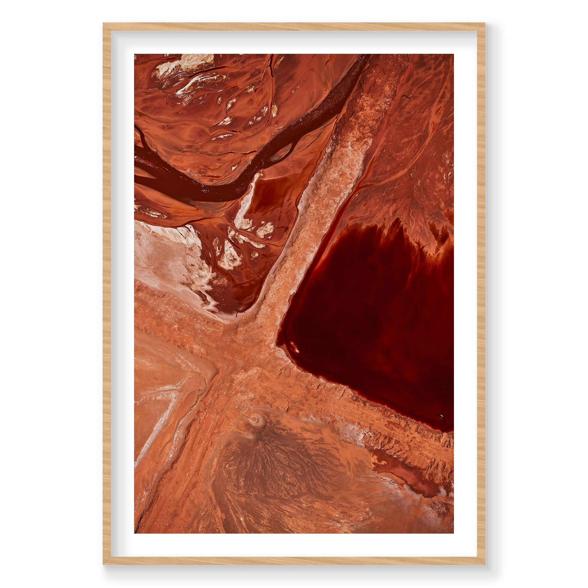 Caustic, Western Australia, Vertical Print, natural Victorian Ash frame