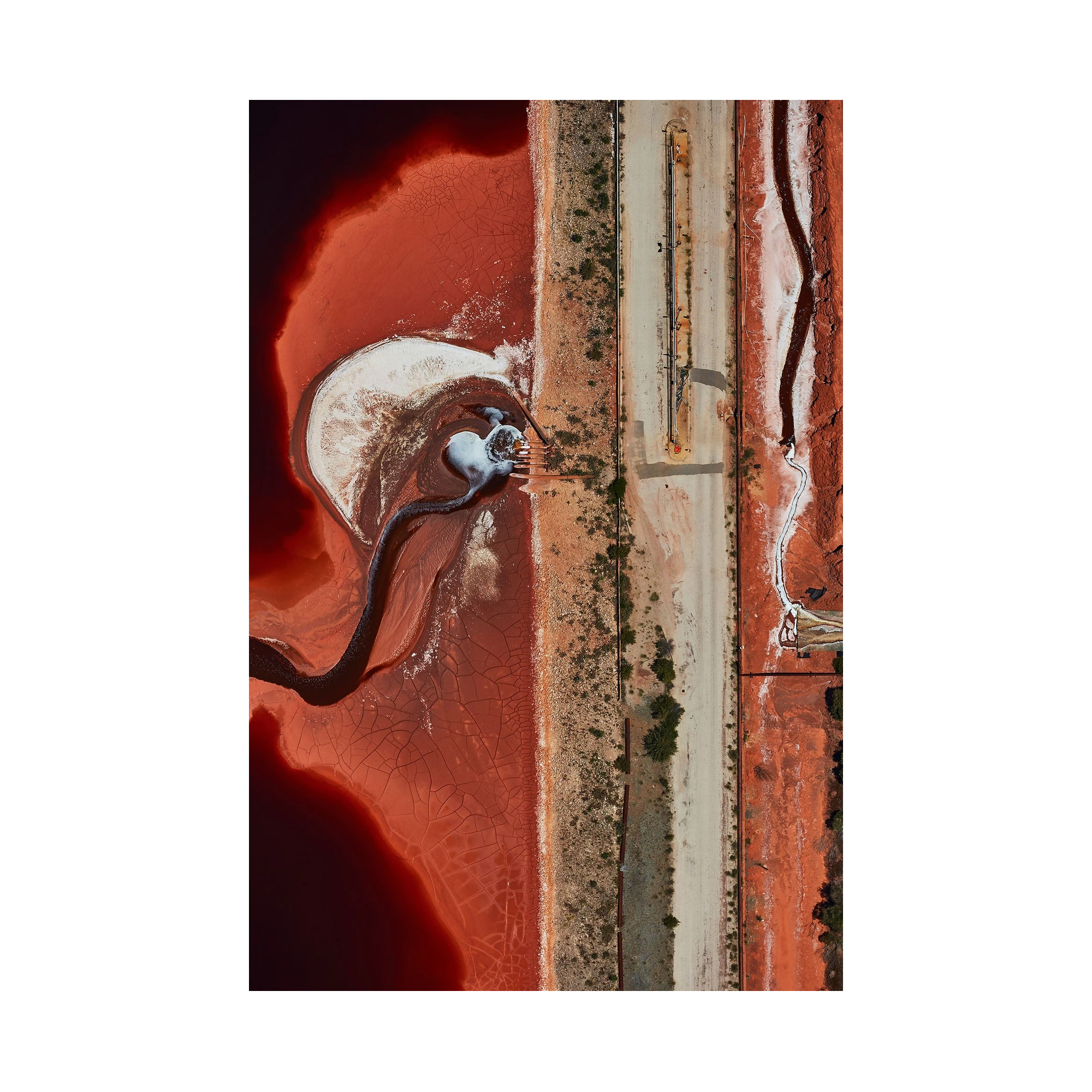 Chemical Spill, Western Australia, Vertical Print, print only