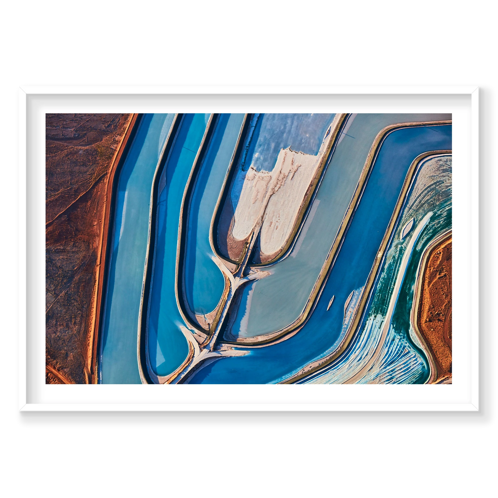 Chloride, Moab, Horizontal Print, white Victorian Ash frame