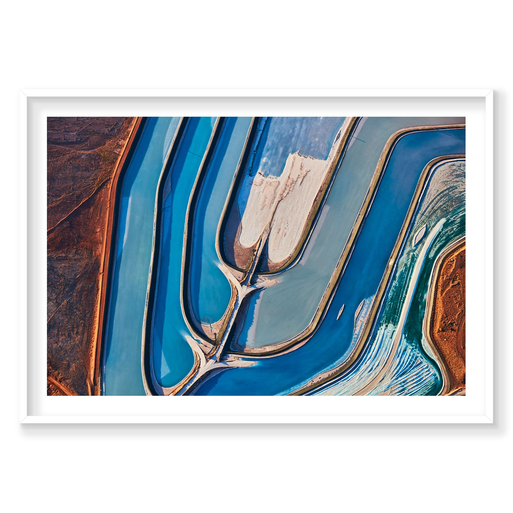 Chloride, Moab, Horizontal Print, white Victorian Ash frame