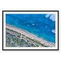 Clear Blue, Kalbarri, Horizontal Print, black Victorian Ash frame