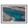 Clovelly Bay, Horizontal Print, black Victorian Ash frame