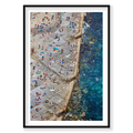 Clovelly Stairs, Portrait Print, black Victorian Ash frame