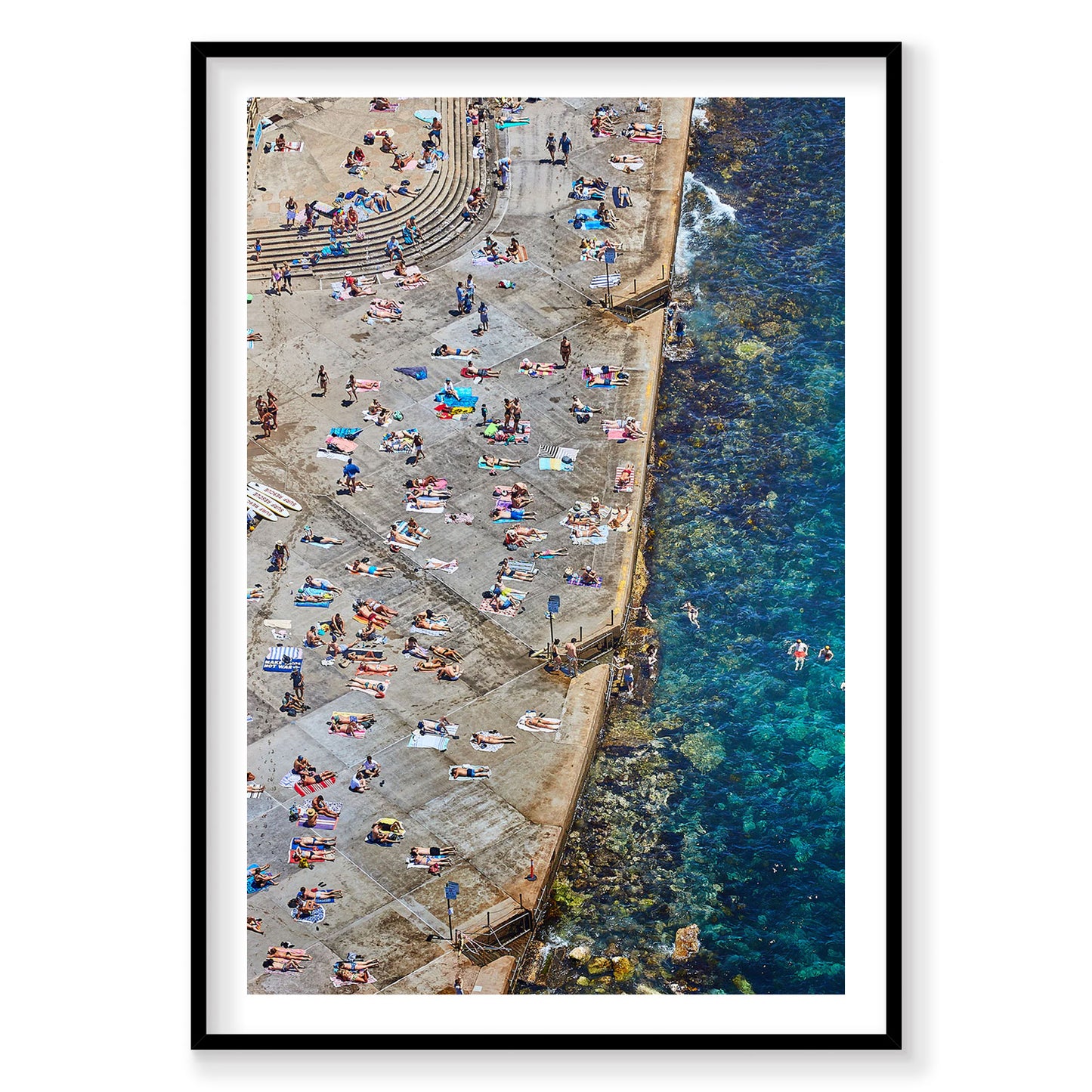 Clovelly Stairs, Portrait Print
