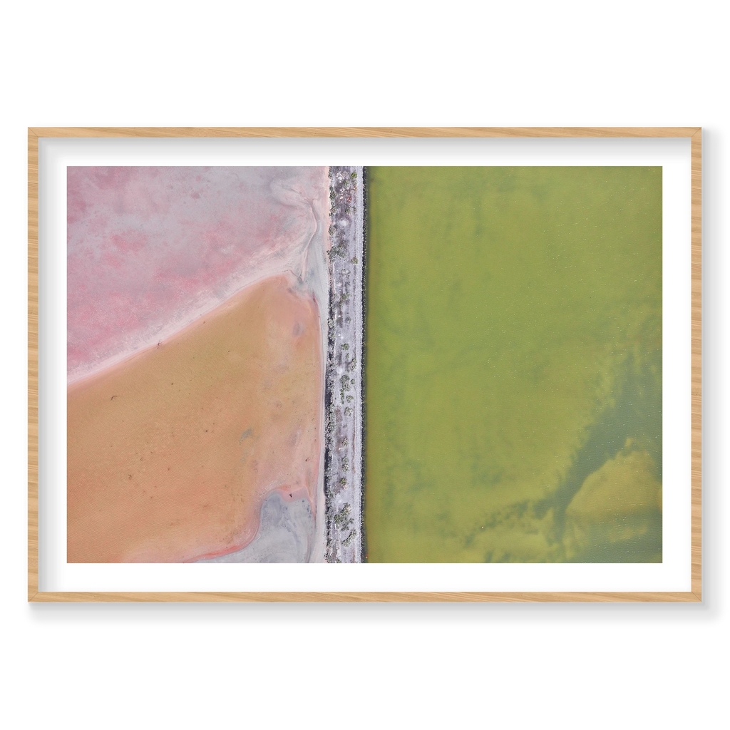 Colour Palette, Great Salt Lake, Horizontal Print, natural Victorian Ash frame