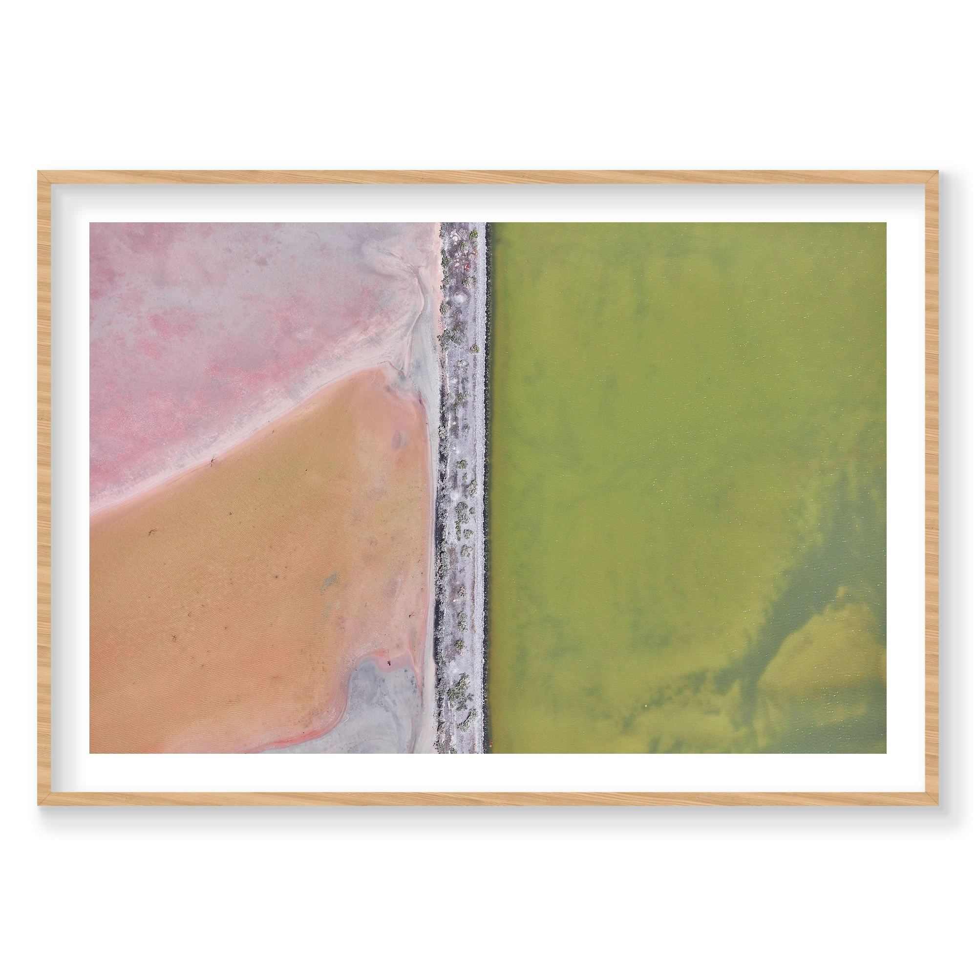 Colour Palette, Great Salt Lake, Horizontal Print, natural Victorian Ash frame