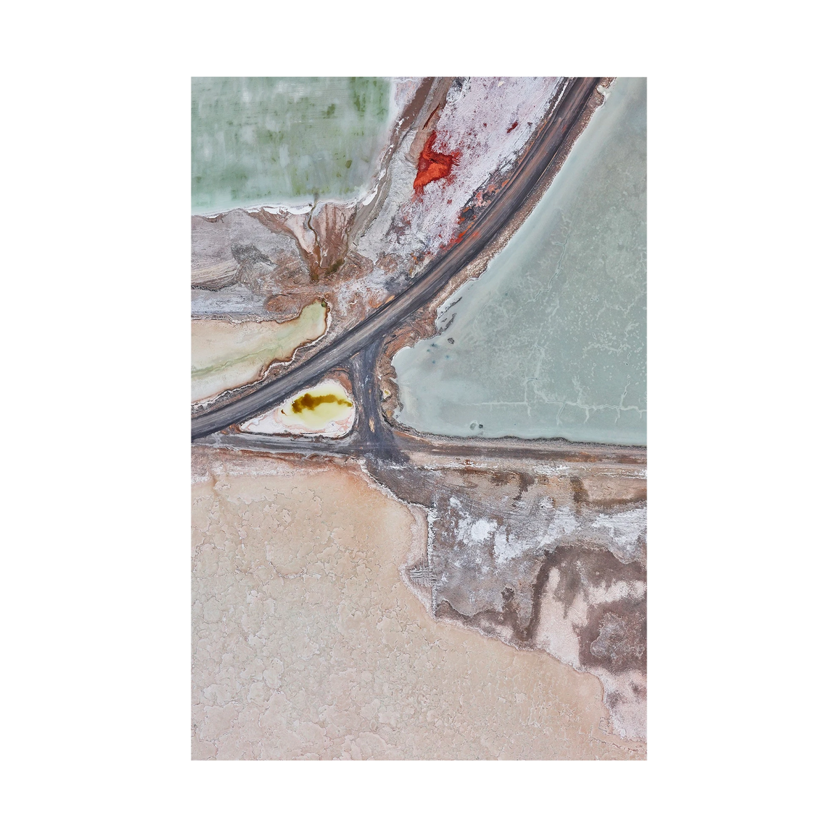 Extraction, Great Salt Lake, Vertical Print, print only