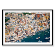 Colourful Neighbours, Procida, Horizontal Print