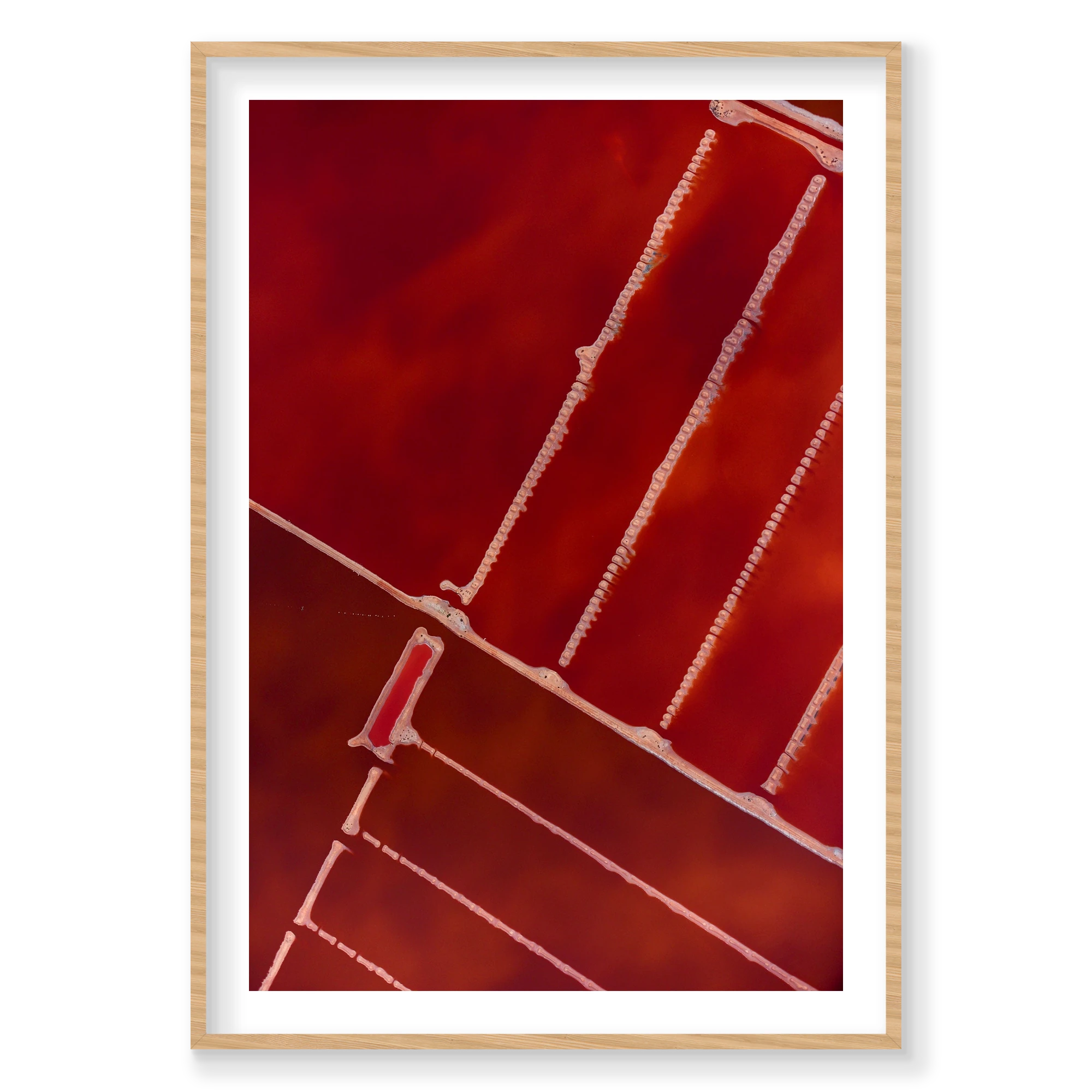 Compartment, Hutt Lagoon, Vertical Print, natural Victorian Ash frame