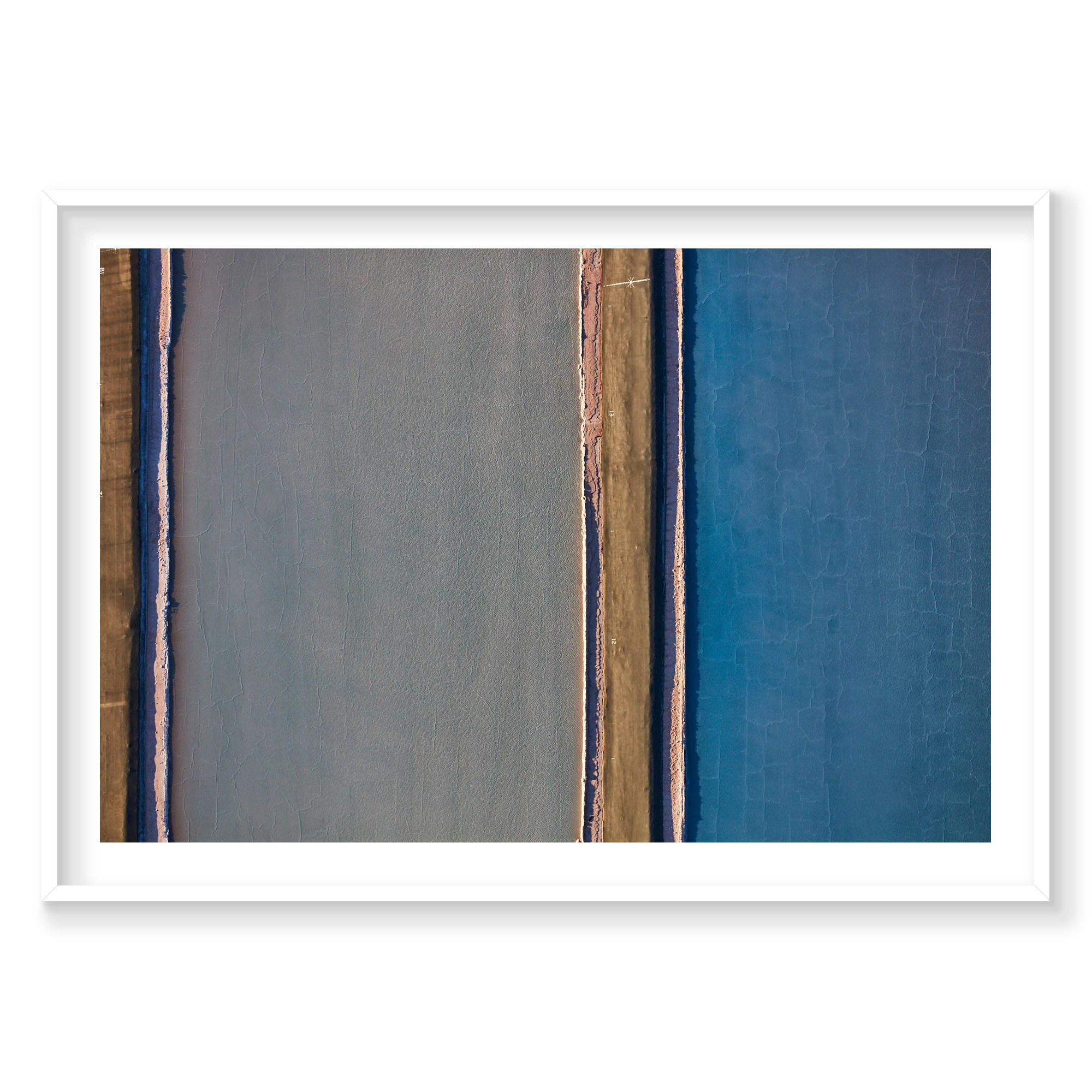 Compound, Moab, Horizontal Print, white Victorian Ash frame