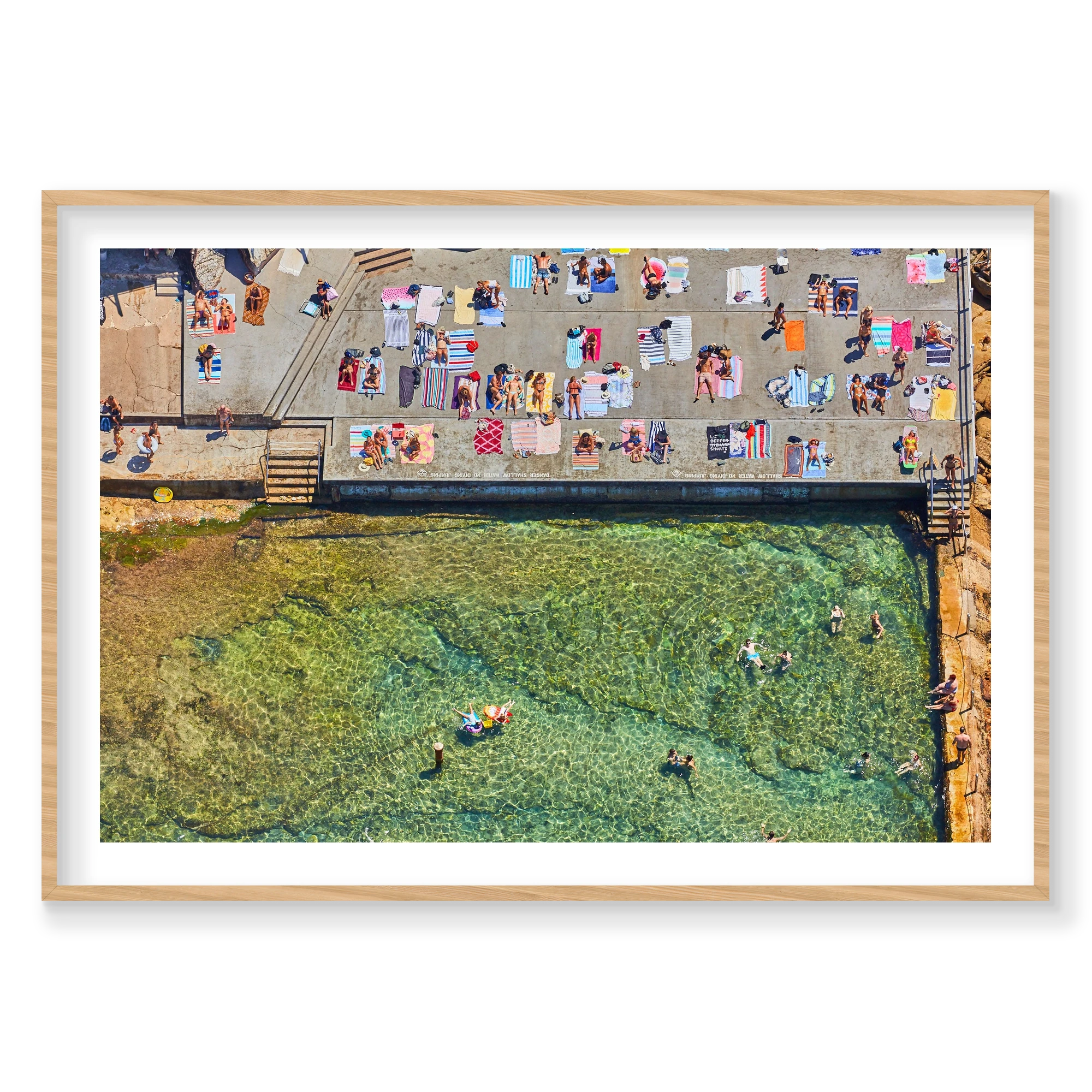 Wylie's Baths, Horizontal Print, natural Victorian Ash frame