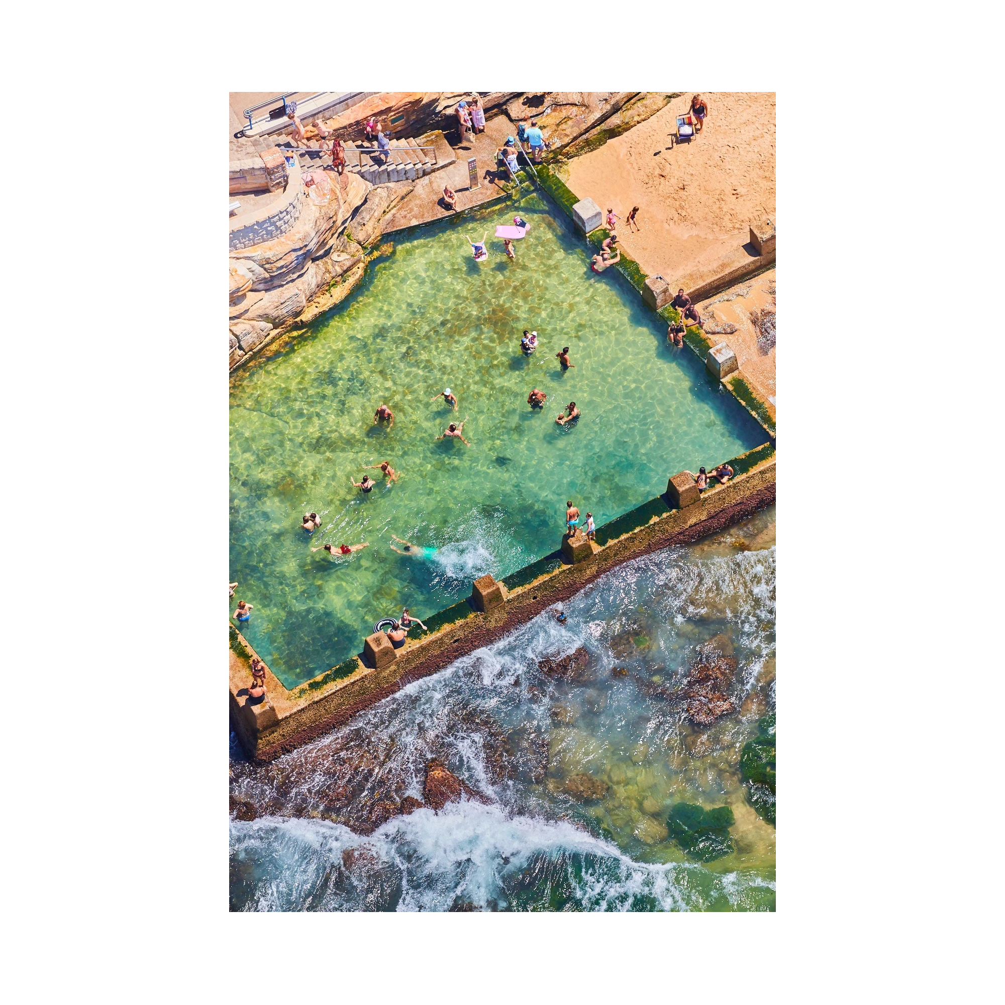 Coogee Ocean Pool, Vertical Print, print only
