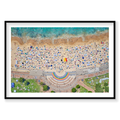 Coogee Rainbow, Horizontal Print, black Victorian Ash frame
