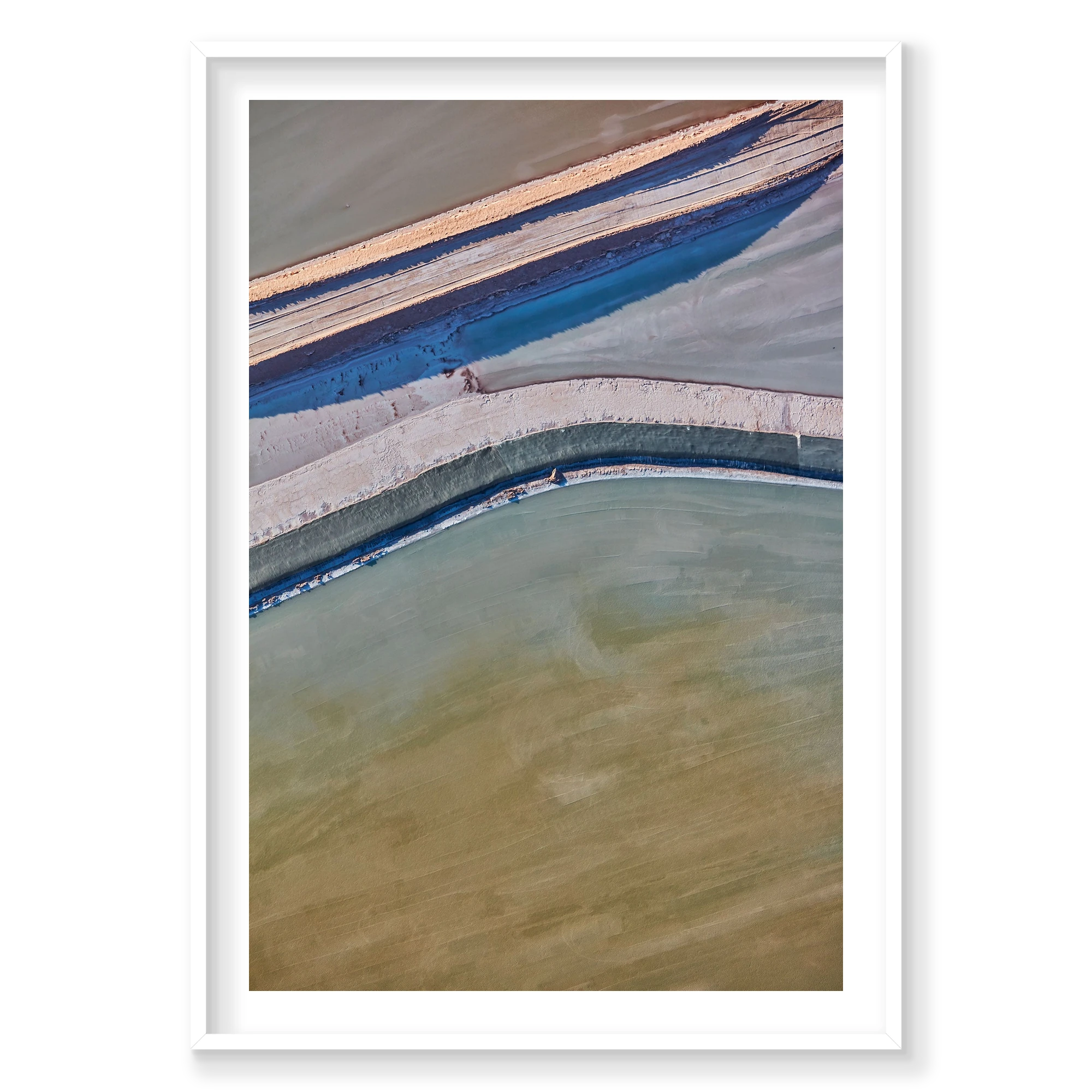 Crest, Moab, Portrait Print, white Victorian Ash frame