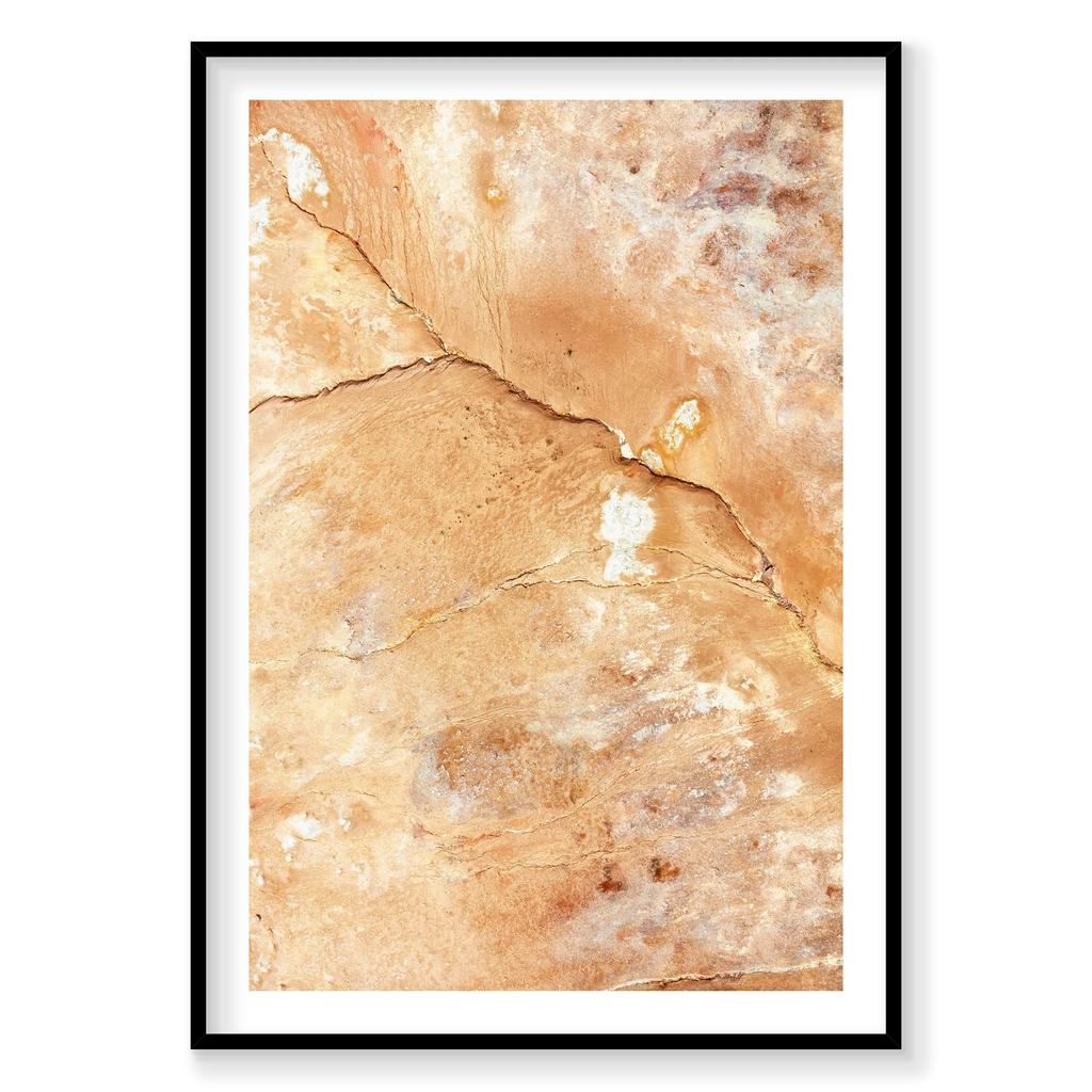 Crevice, Iceland, Vertical Print, black Victorian Ash frame