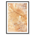 Crevice, Iceland, Vertical Print, black Victorian Ash frame