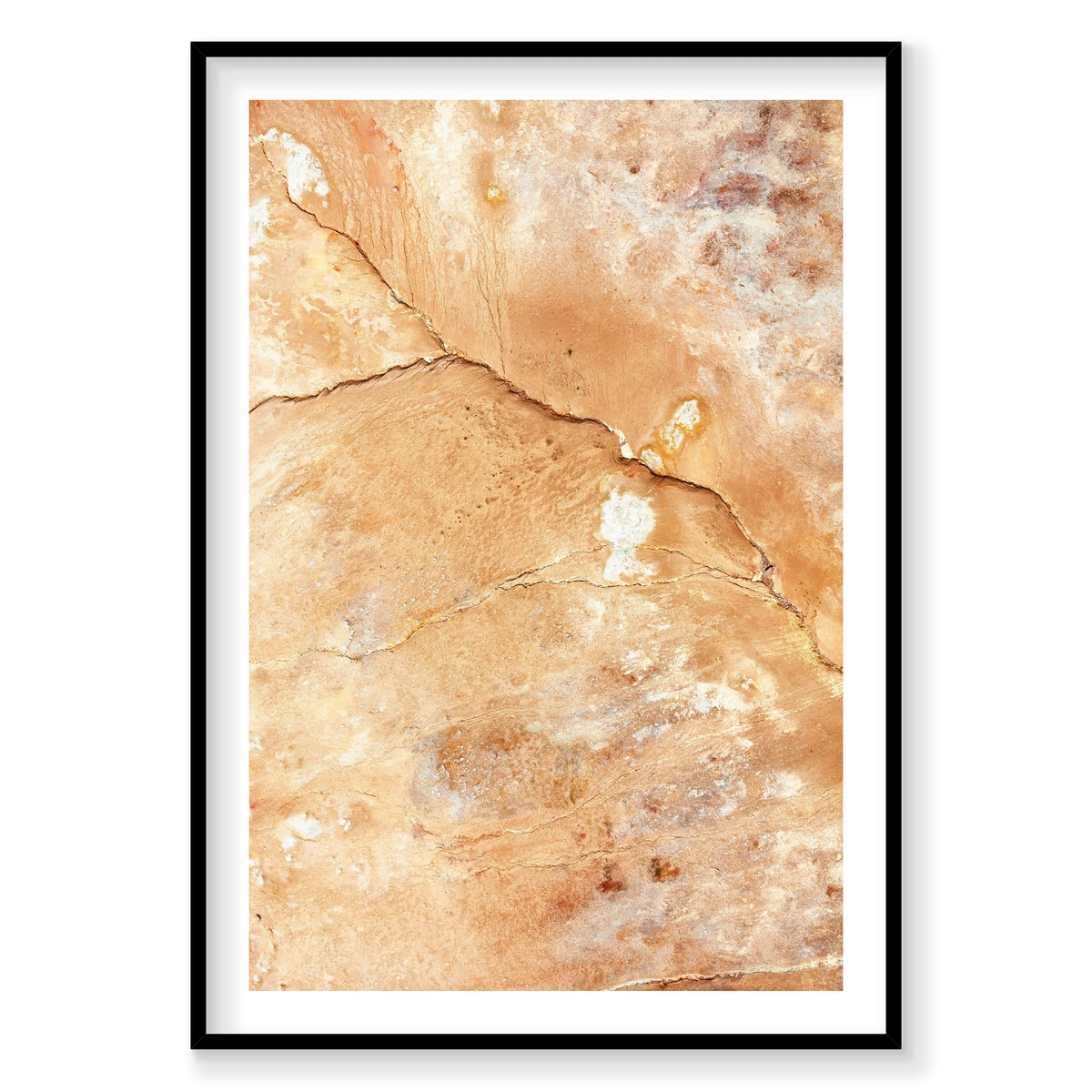 Crevice, Iceland, Vertical Print, black Victorian Ash frame