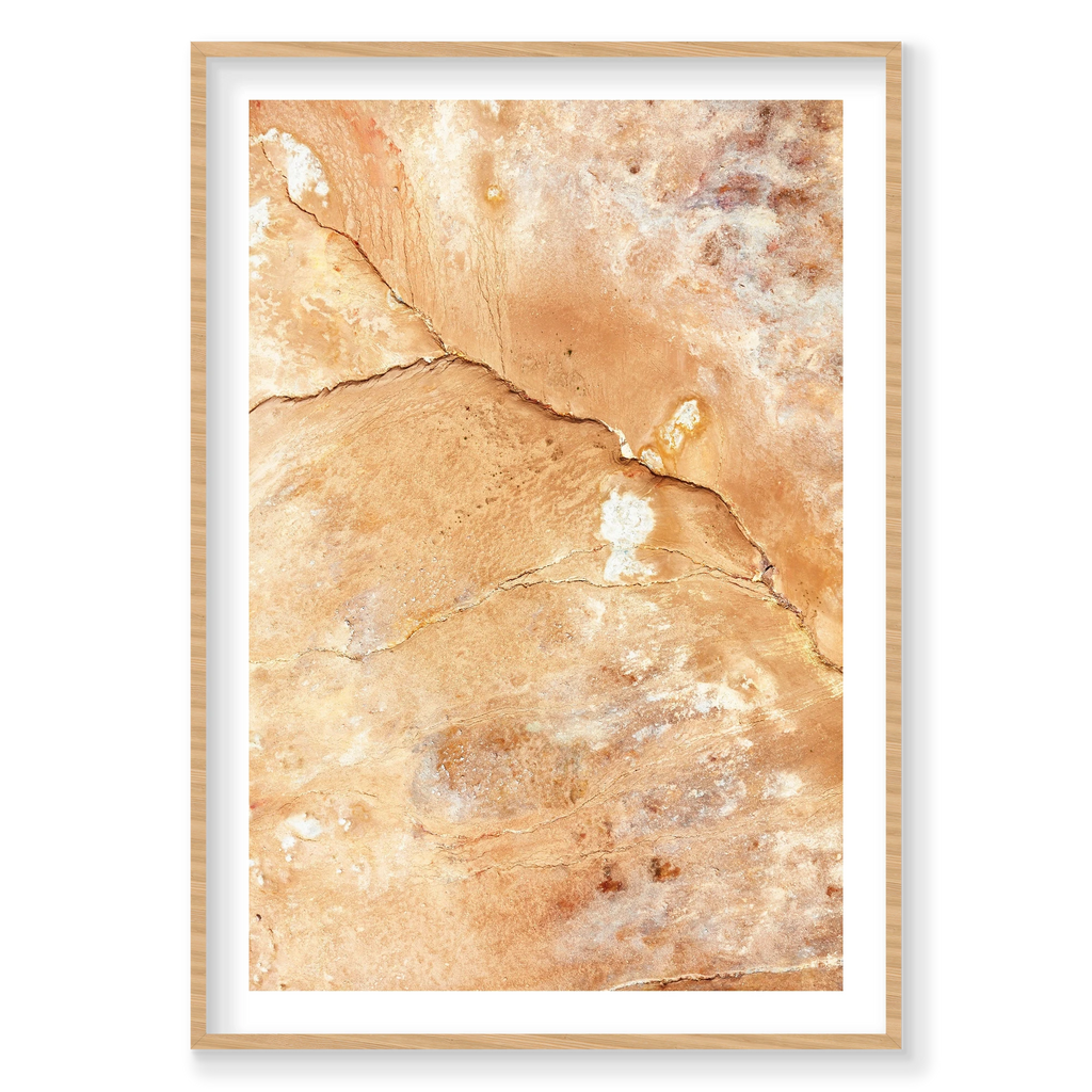Crevice, Iceland, Vertical Print, natural Victorian Ash frame