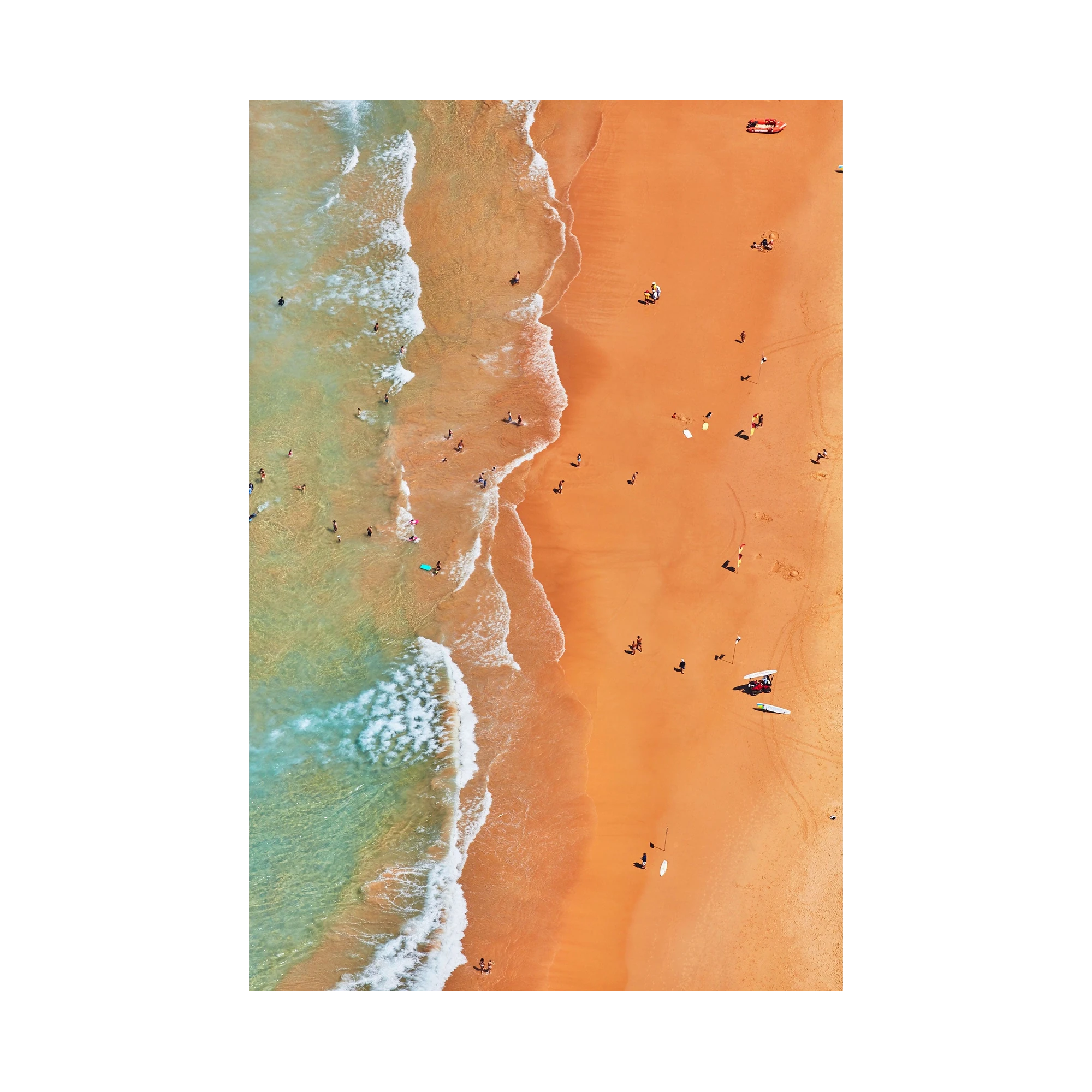 Curl Curl  Beach, Vertical Print, print only