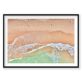 Curl Curl Beach, Horizontal Print, black Victorian Ash frame
