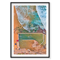 Curl Curl Pool, Vertical Print, black Victorian Ash frame