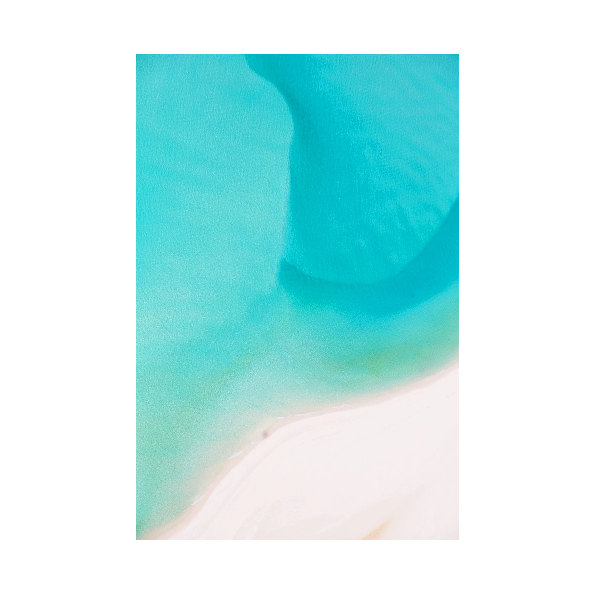Currents, Whitehaven Beach, Vertical Print, print only