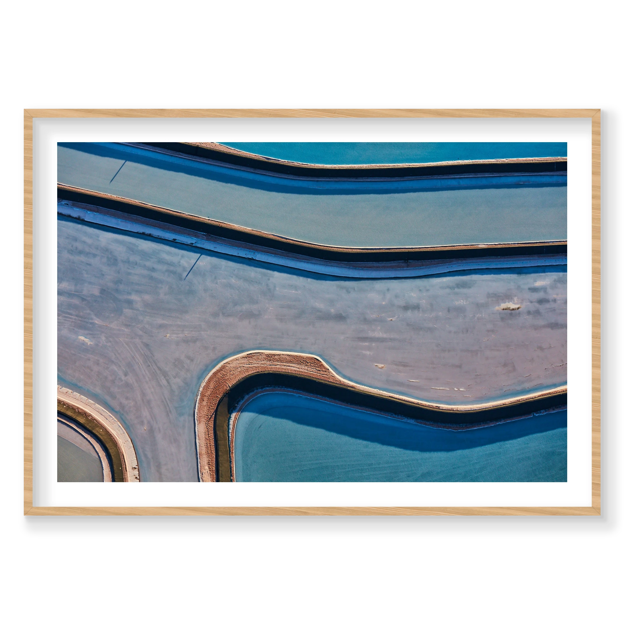 Curvature, Moab, Landscape Print, natural Victorian Ash frame