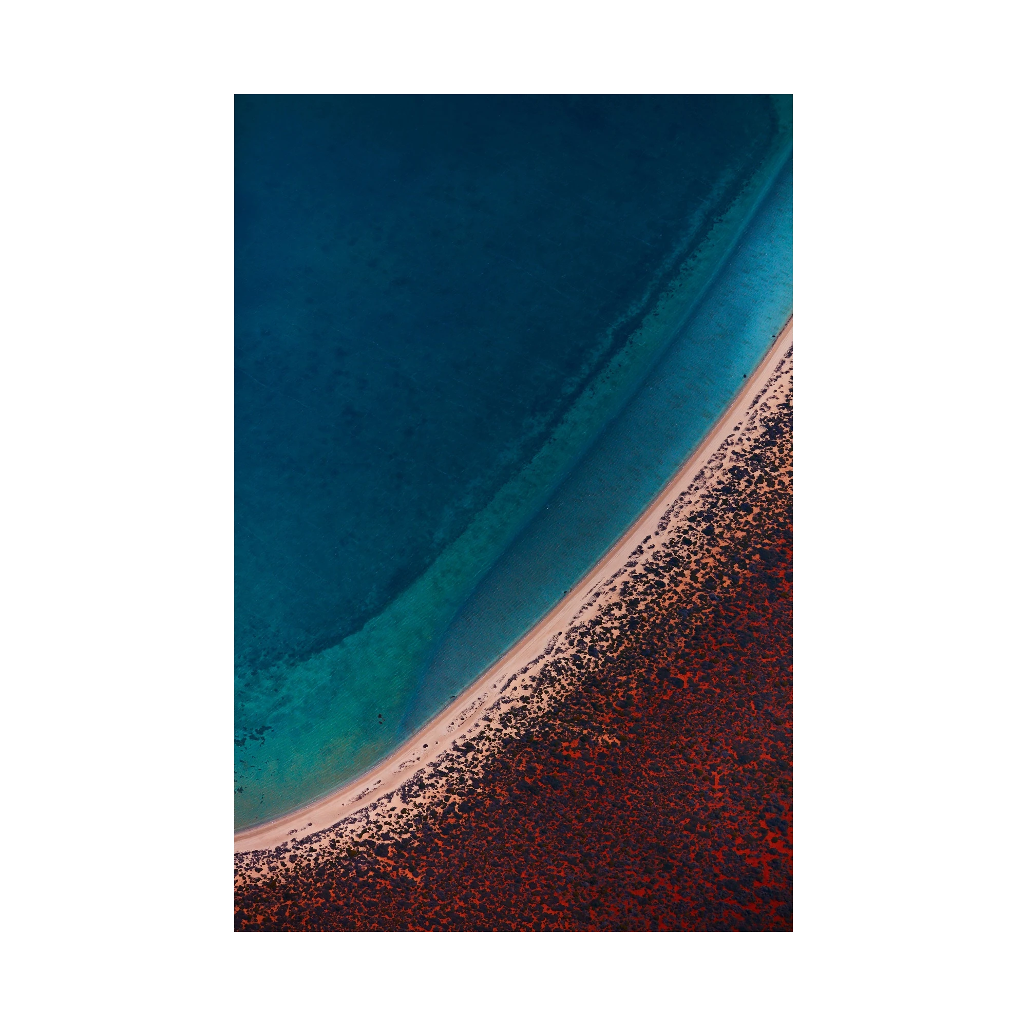 Deep Waters, Shark Bay, Vertical Print, print only