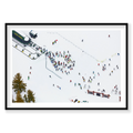 Dipper Express, Lake Tahoe, Horizontal Print, black Victorian Ash frame