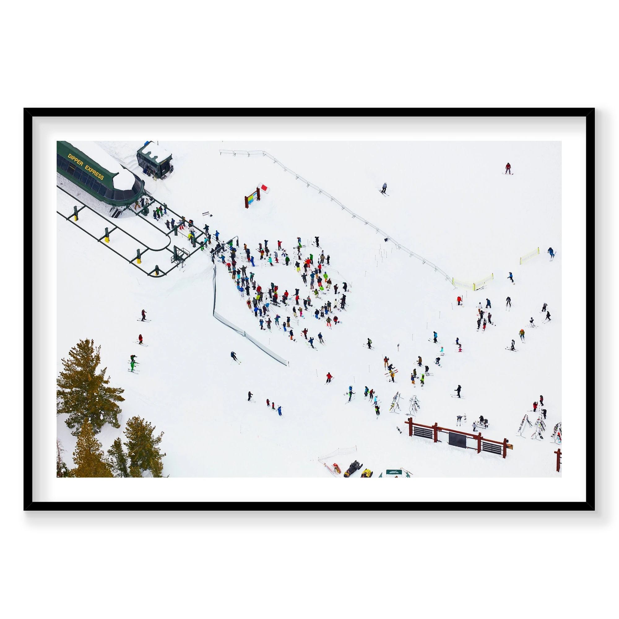 Dipper Express, Lake Tahoe, Horizontal Print, black Victorian Ash frame