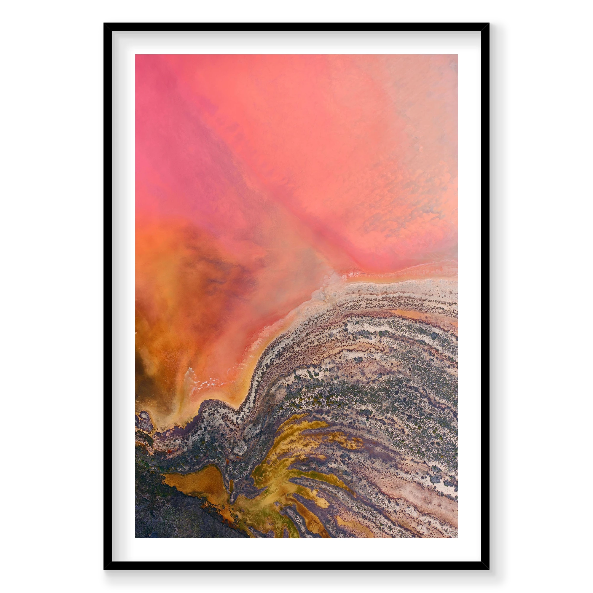 Butterfly, Hutt Lagoon, Vertical Print, black Victorian Ash frame