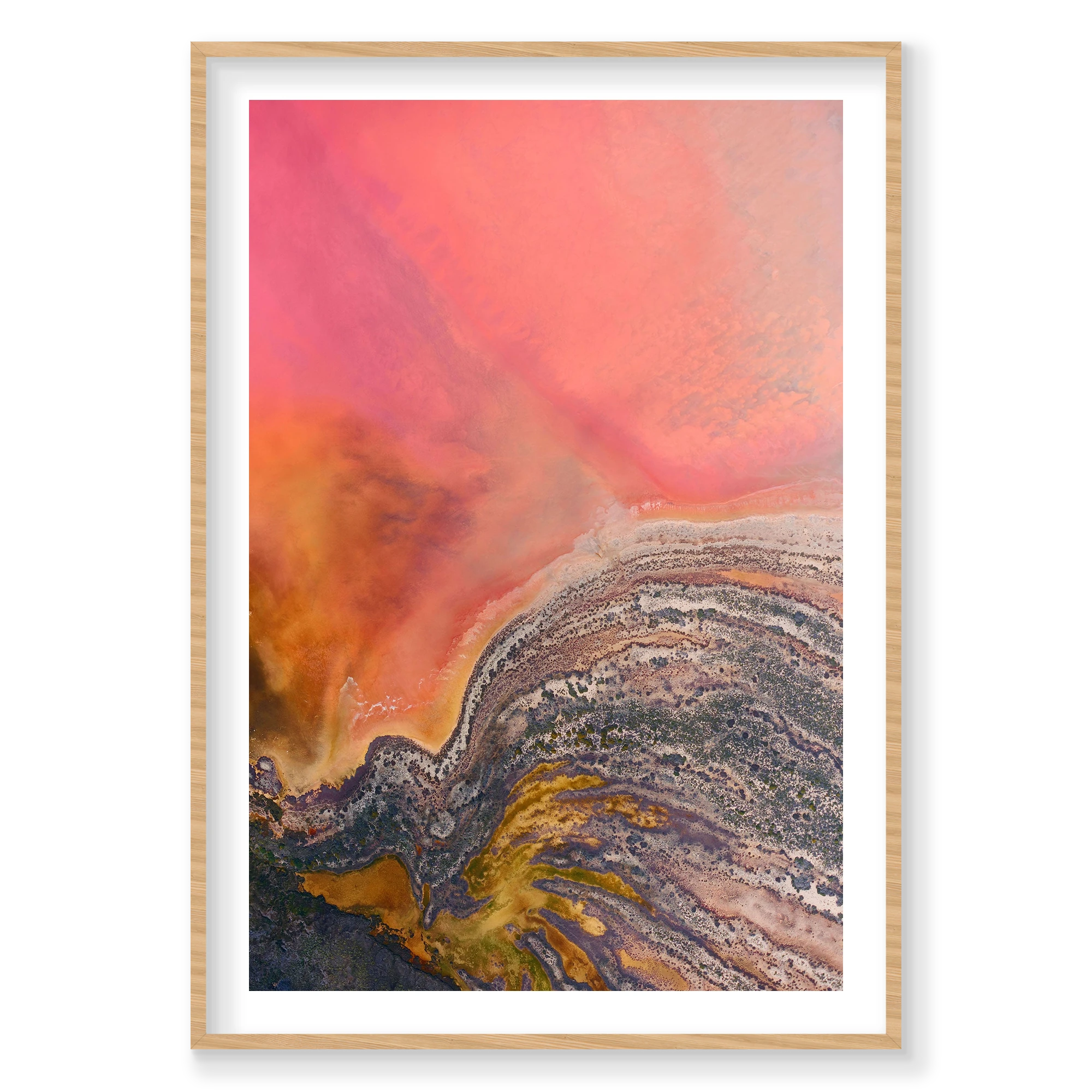 Butterfly, Hutt Lagoon, Vertical Print, natural Victorian Ash frame