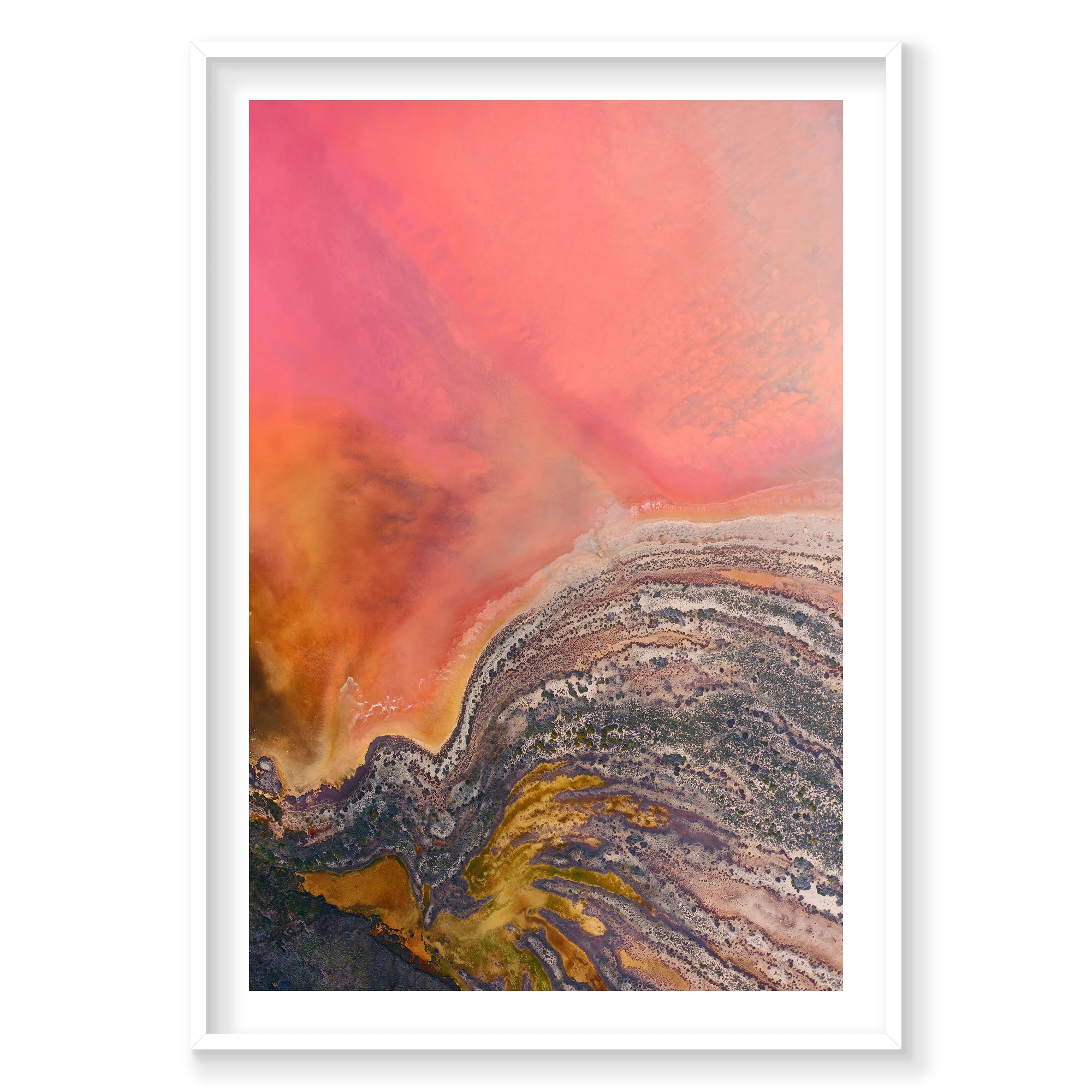 Butterfly, Hutt Lagoon, Vertical Print, white Victorian Ash frame