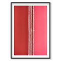 Divide, Hutt Lagoon, Vertical Print, black Victorian Ash frame