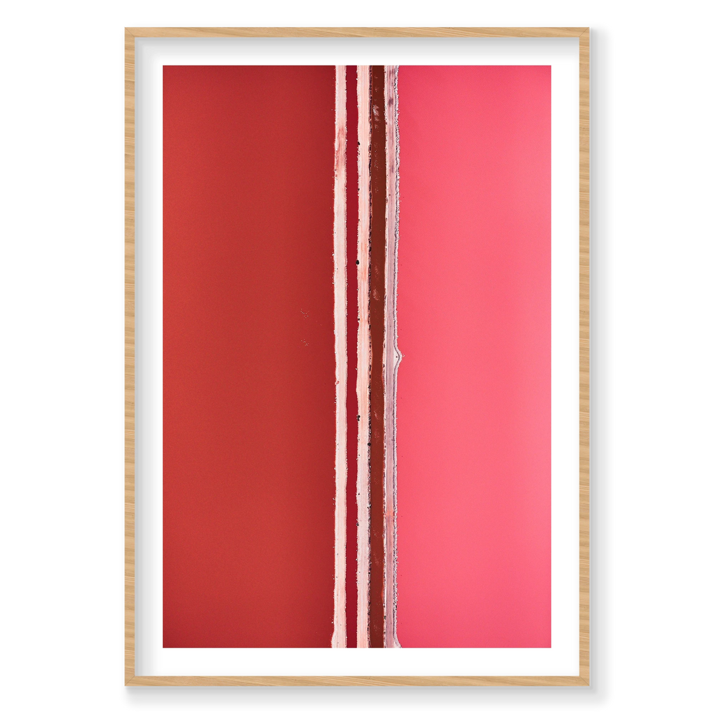 Divide, Hutt Lagoon, Vertical Print, natural Victorian Ash frame