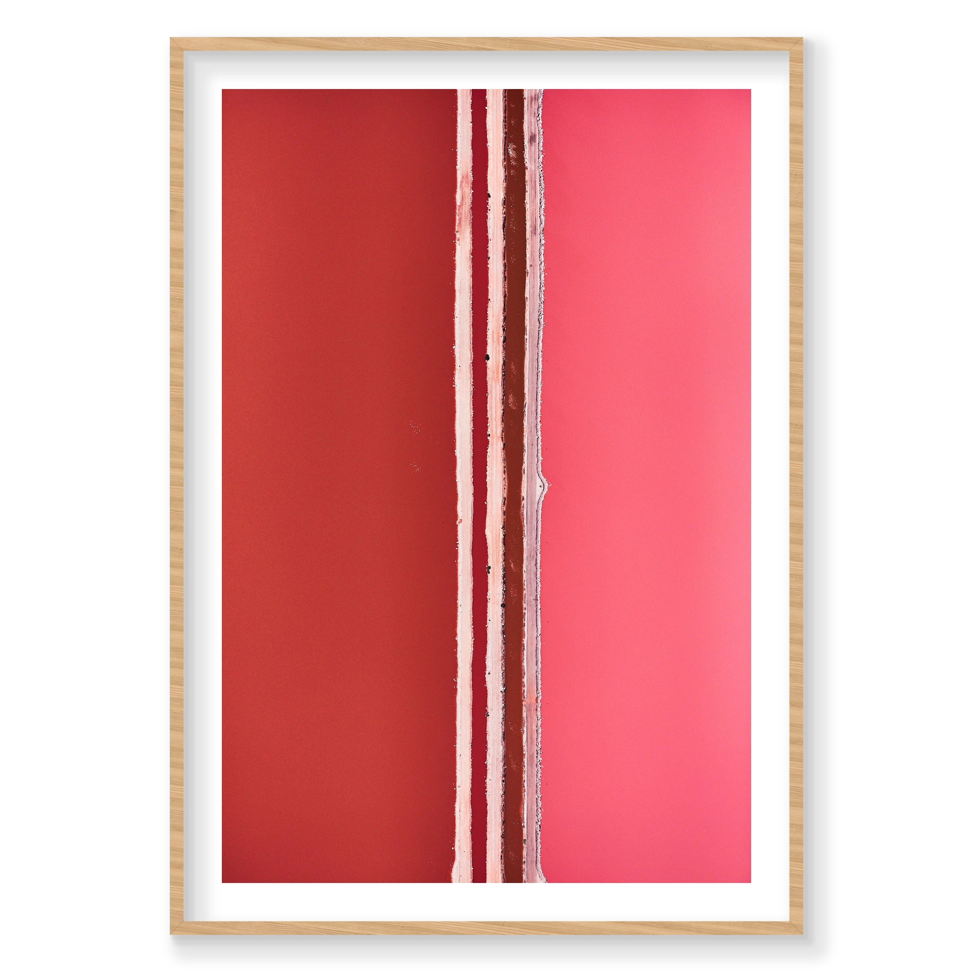 Divide, Hutt Lagoon, Vertical Print, natural Victorian Ash frame