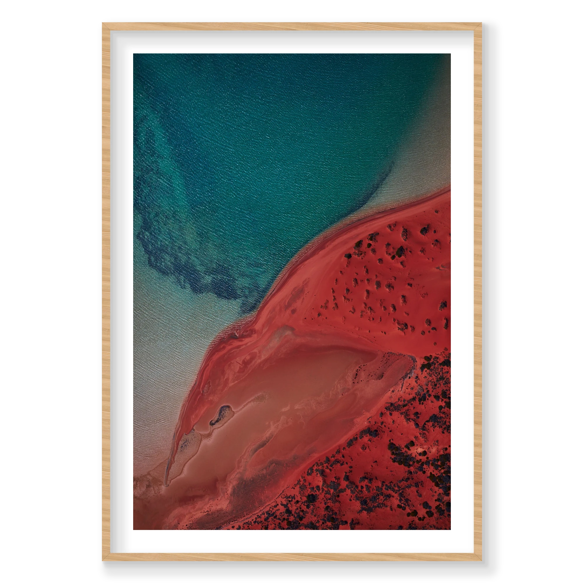 Eagle, Shark Bay, Vertical Print, natural Victorian Ash frame