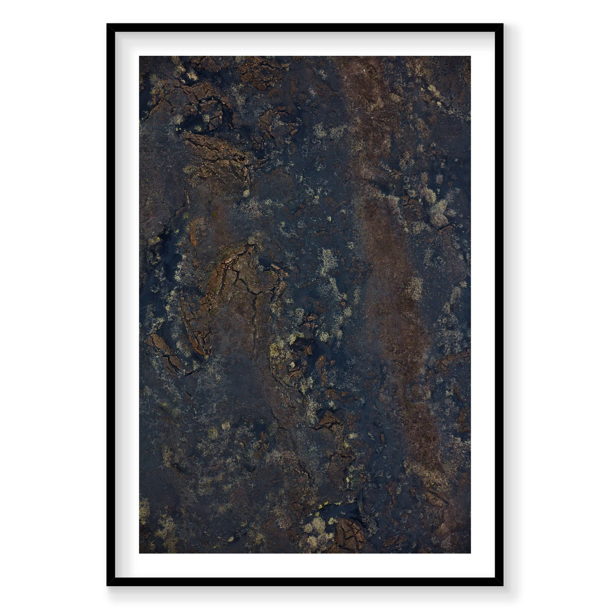 Earth, Iceland, Vertical Print, black Victorian Ash frame