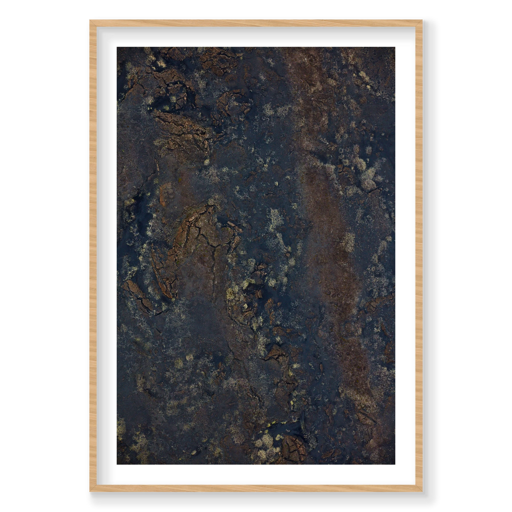 Earth, Iceland, Vertical Print, natural Victorian Ash frame
