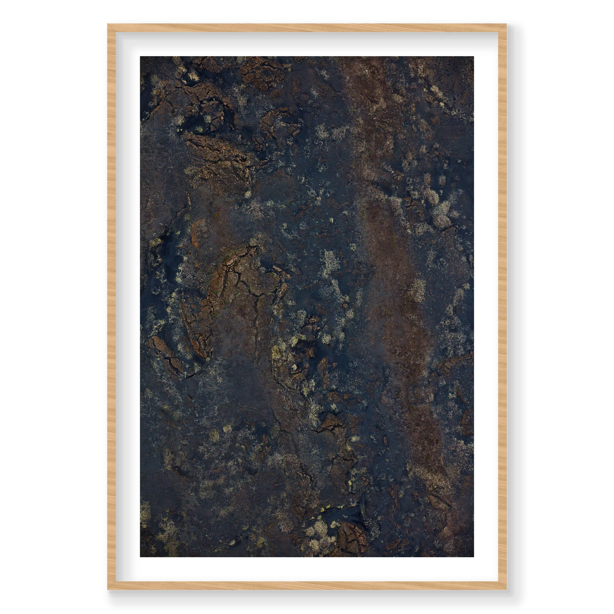 Earth, Iceland, Vertical Print, natural Victorian Ash frame