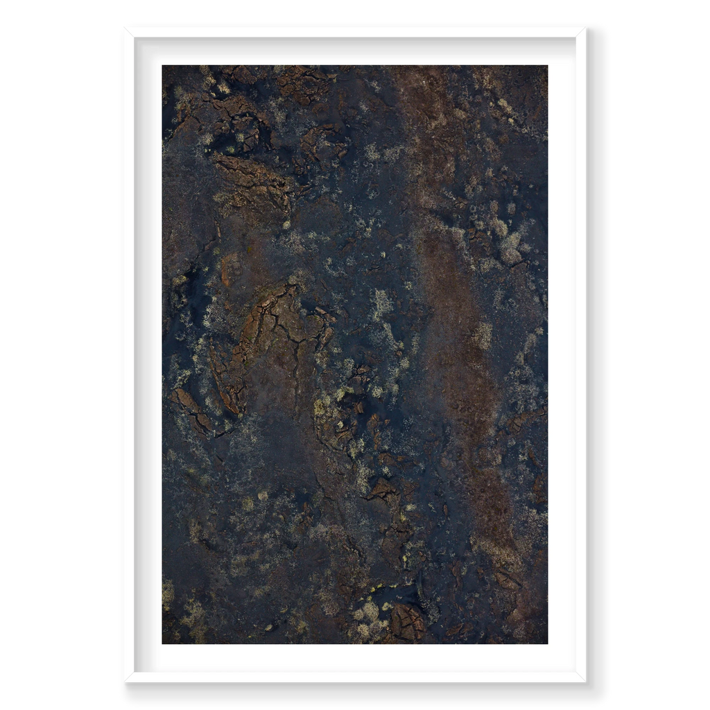 Earth, Iceland, Vertical Print, white Victorian Ash frame